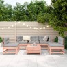 Salon de jardin 6 pcs bois massif sapin de douglas 