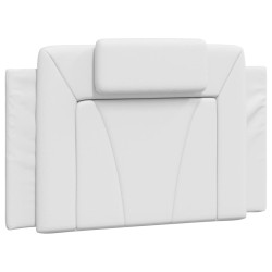 Lit avec matelas blanc 80x200 cm similicuir 