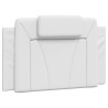 Lit avec matelas blanc 80x200 cm similicuir 
