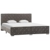 Cadre de lit sans matelas gris velours 160x200 cm 