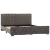 Cadre de lit sans matelas gris velours 160x200 cm 