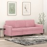 Canapé à 3 places Rose 180 cm Velours 