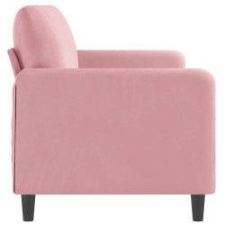 Canapé à 3 places Rose 180 cm Velours 