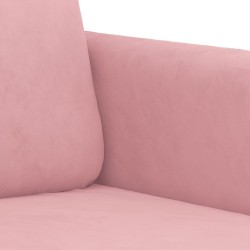 Canapé à 3 places Rose 180 cm Velours 