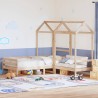 Ensemble de lit de jour et de banc avec toit sans matelas 