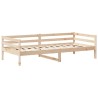 Ensemble de lit de jour et de banc avec toit sans matelas 