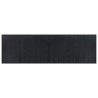 Tapis rectangulaire noir 60x200 cm bambou 