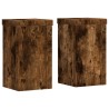 Supports pour plantes 2 pcs chêne fumé bois d'ingénierie 