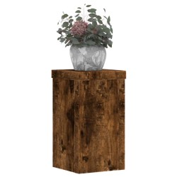 Supports pour plantes 2 pcs chêne fumé bois d'ingénierie 