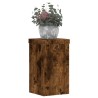 Supports pour plantes 2 pcs chêne fumé bois d'ingénierie 
