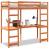 Cadre de lit superposé sans matelas 90x190cm bois de pin massif 