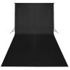 Kit de studio photo avec lampes toile de fond et réflecteur  