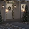 Lumière de Noël avec piquet LED pliable blanc 57 cm 