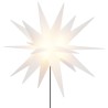 Lumière de Noël avec piquet LED pliable blanc 57 cm 