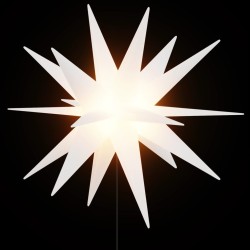 Lumière de Noël avec piquet LED pliable blanc 57 cm 