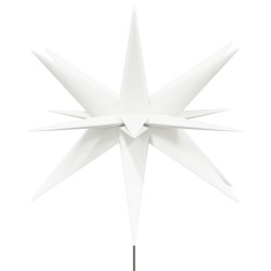 Lumière de Noël avec piquet LED pliable blanc 57 cm 