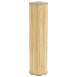 Tapis rectangulaire naturel clair 60x200 cm bambou 