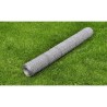 Grillage pour volière Acier galvanisé 25 x 1 m Argenté 