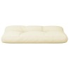 Coussin de palette crème 80x40x12 cm tissu 