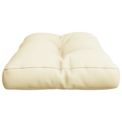 Coussin de palette crème 80x40x12 cm tissu 