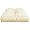 Coussin de palette crème 80x40x12 cm tissu 