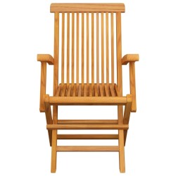 Chaises de jardin coussins à carreaux gris lot de 4 Teck massif 