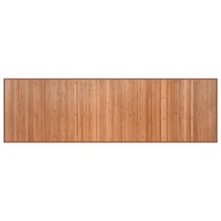 Tapis rectangulaire naturel 60x200 cm bambou 