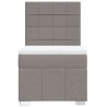 Sommier à lattes de lit avec matelas Taupe 80x200 cm Tissu 