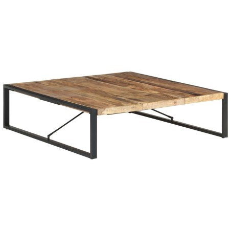 Table basse 140x140x40 cm Bois de manguier brut 