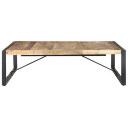 Table basse 140x140x40 cm Bois de manguier brut 