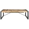 Table basse 140x140x40 cm Bois de manguier brut 