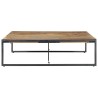 Table basse 140x140x40 cm Bois de manguier brut 