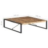 Table basse 140x140x40 cm Bois de manguier brut 