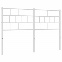 Tête de lit métal blanc 140 cm 