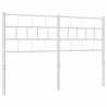 Tête de lit métal blanc 140 cm 
