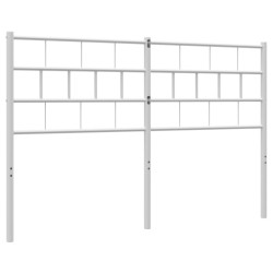 Tête de lit métal blanc 140 cm 