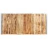 Table à manger 220x100x75 cm Bois de manguier massif brut 