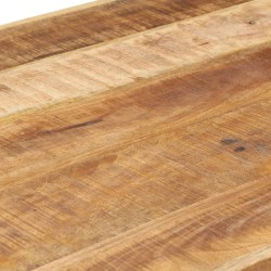 Table à manger 220x100x75 cm Bois de manguier massif brut 