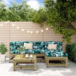 Salon de jardin 5 pcs bois de pin imprégné 