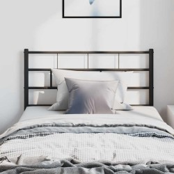 Tête de lit métal noir 100 cm 
