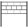 Tête de lit métal noir 100 cm 