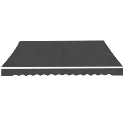 Auvent pliable manuel 450 cm Anthracite 