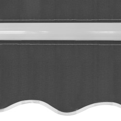 Auvent pliable manuel 450 cm Anthracite 