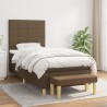 Sommier à lattes de lit avec matelas Marron foncé 80x200 cm 