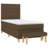 Sommier à lattes de lit avec matelas Marron foncé 80x200 cm 