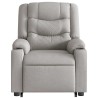Fauteuil de massage inclinable gris nuage tissu 