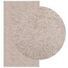 Tapis shaggy PAMPLONA poils longs moderne beige 80x150 cm 
