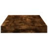 Étagères murales 4 pcs chêne fumé 40x10x1,5cm bois d'ingénierie 