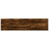 Étagères murales 4 pcs chêne fumé 40x10x1,5cm bois d'ingénierie 