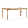 Table de salle à manger 180x90x76cm Bois de récupération solide 
